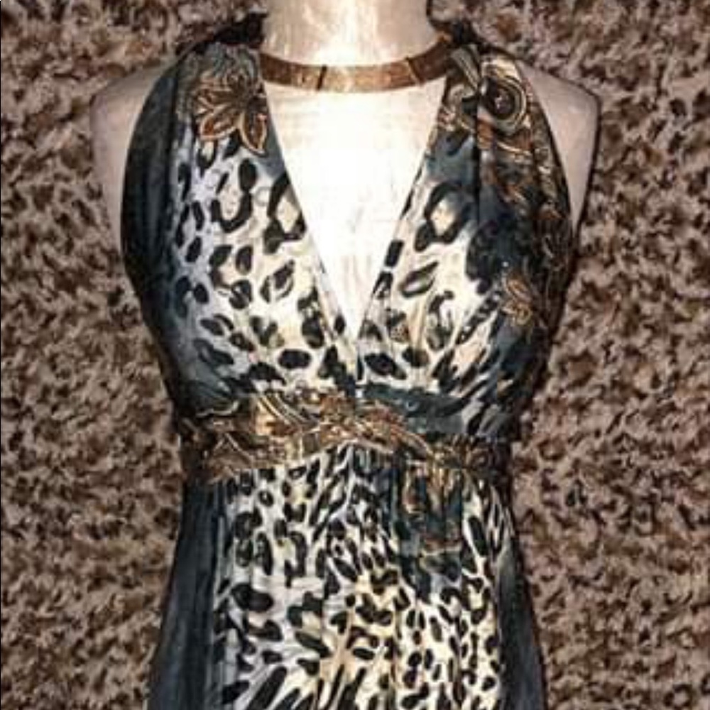 LEOPARD PRINT MAXI DRESS - Picture 3 of 6